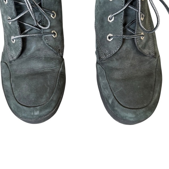 Timberland Eden Square Combat Boots Women's 9 Green Nubuck Lace Up Ankle Sneaker - Picture 4 of 12